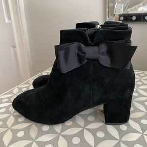 Kate Spade Suede Bow Booties